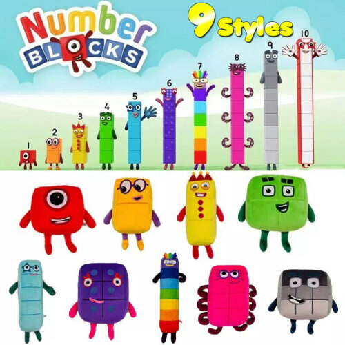 (9PCS/SET) Numberblocks Plush Doll Educational Stuffed Toys