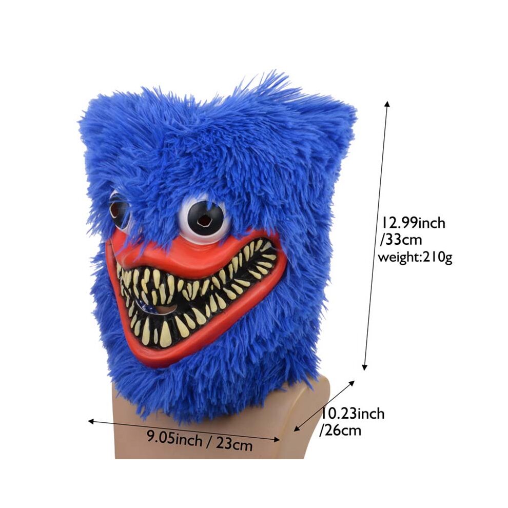 (Headgear) Huggy Wuggy Poppy Cosplay costume party jumpsuit