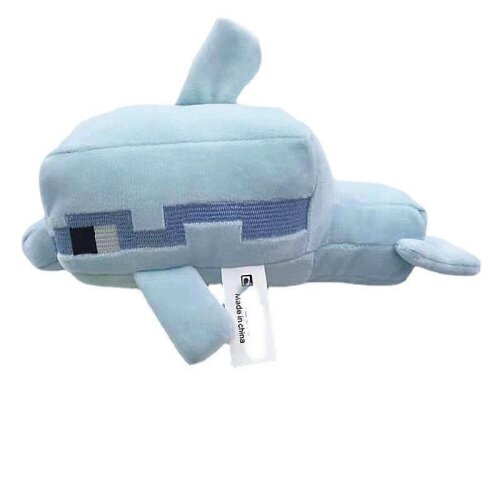 (Dolphin) Minecraft Plush Toys Creeper Enderman Pig Bear Stuffed Pixel Doll Aries Zombie