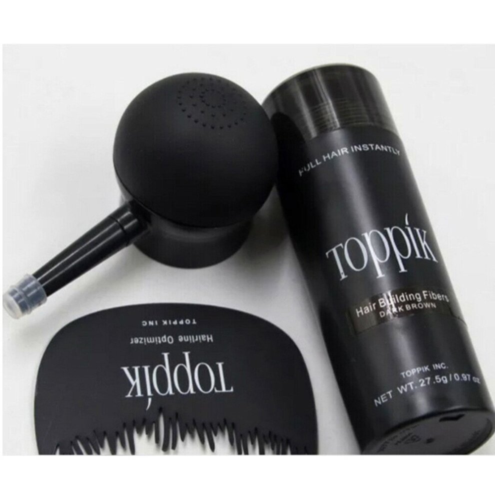 (Black) Toppik Hair Building Fibers and Spray Applicator 27.5g