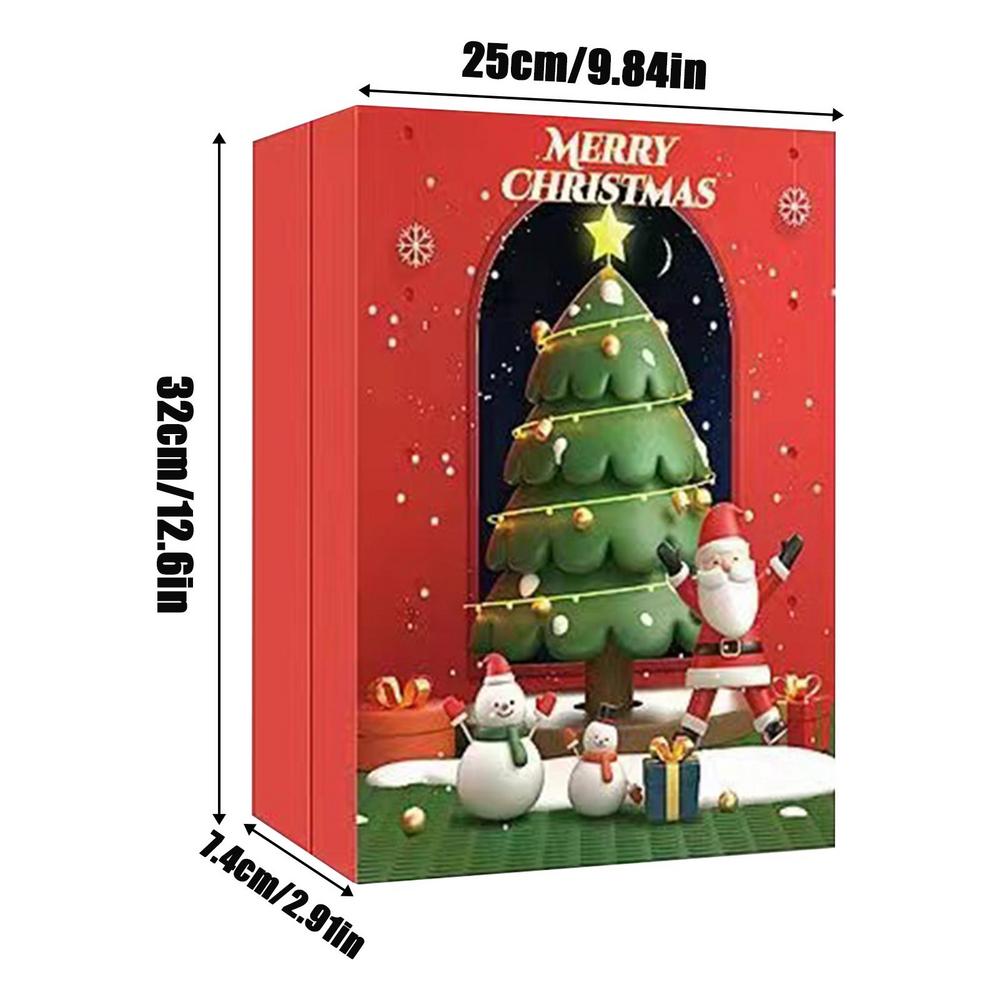 Advent Calendars Fidget Pop Bubble Toy Packs 2022 24 Day Kids Christmas Countdown Calendars Sensory Stress Relief Toys Christmas Stocking Surprise Box Novelty Party Favor Tiktok Surprise Gifts for Girls