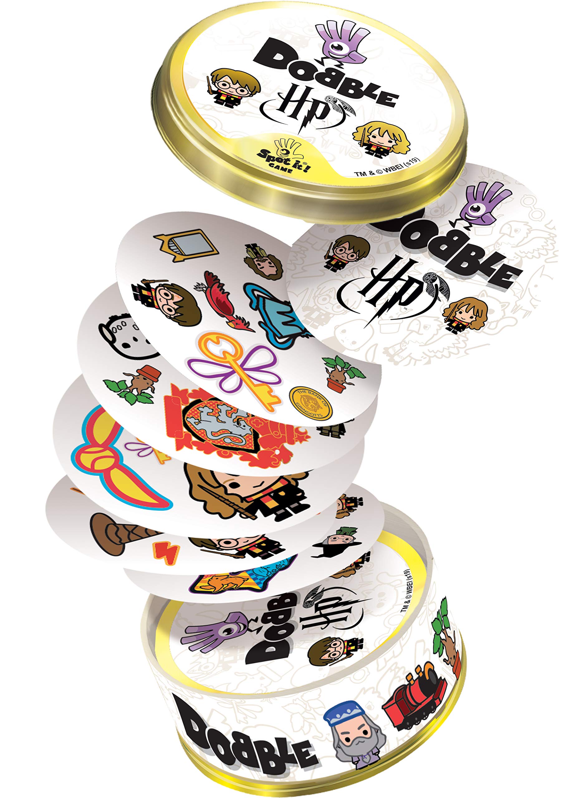 Board Game Dobble Harry Potter Italian Edition Party Family Card Game Christmas Gifts for Adults and Children Ages 6 and Up  2 to 8 Players 15 Minutes Playing Time