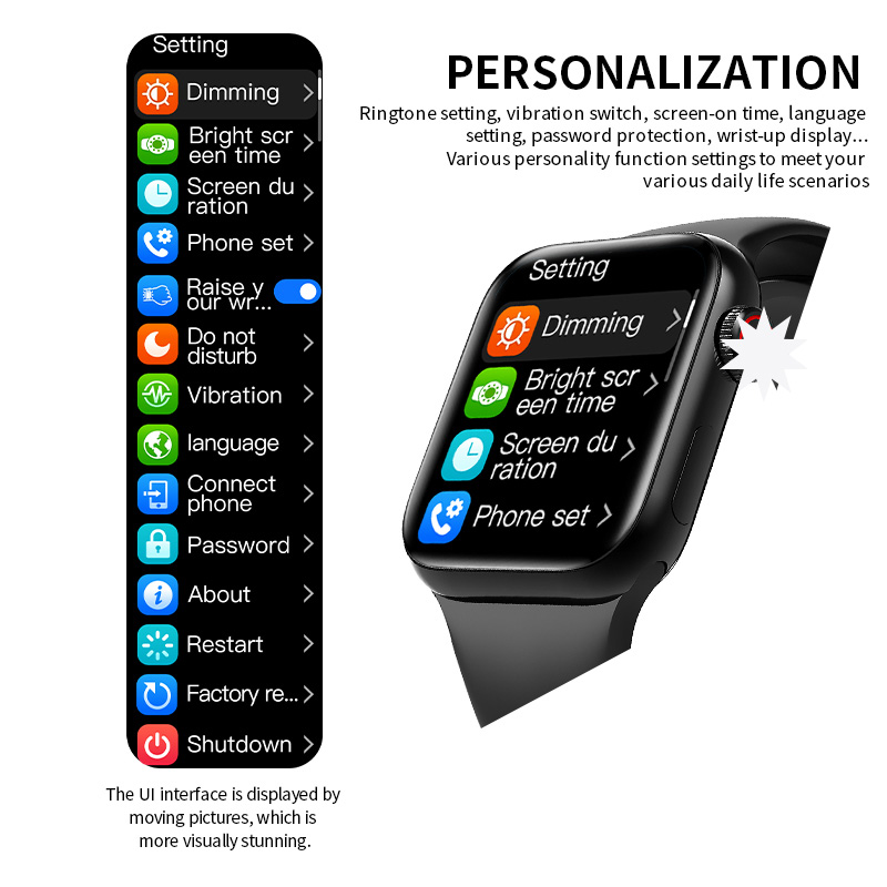 Full Screen Smart Watch 40MM Women Men Bluetooth Gift