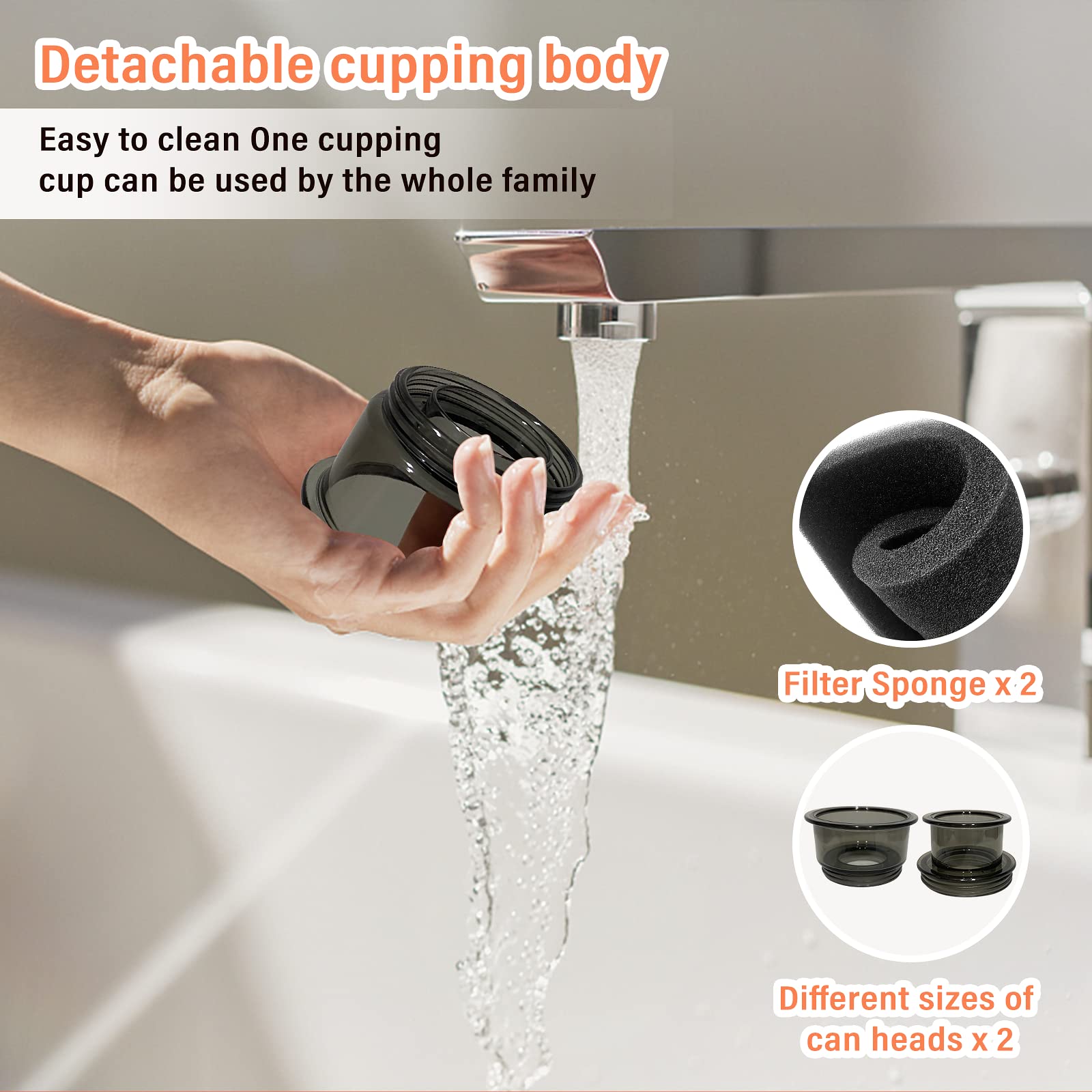 Intelligent Vacuum Cupping Massage Device Electric Heating Scraping Suction Cups