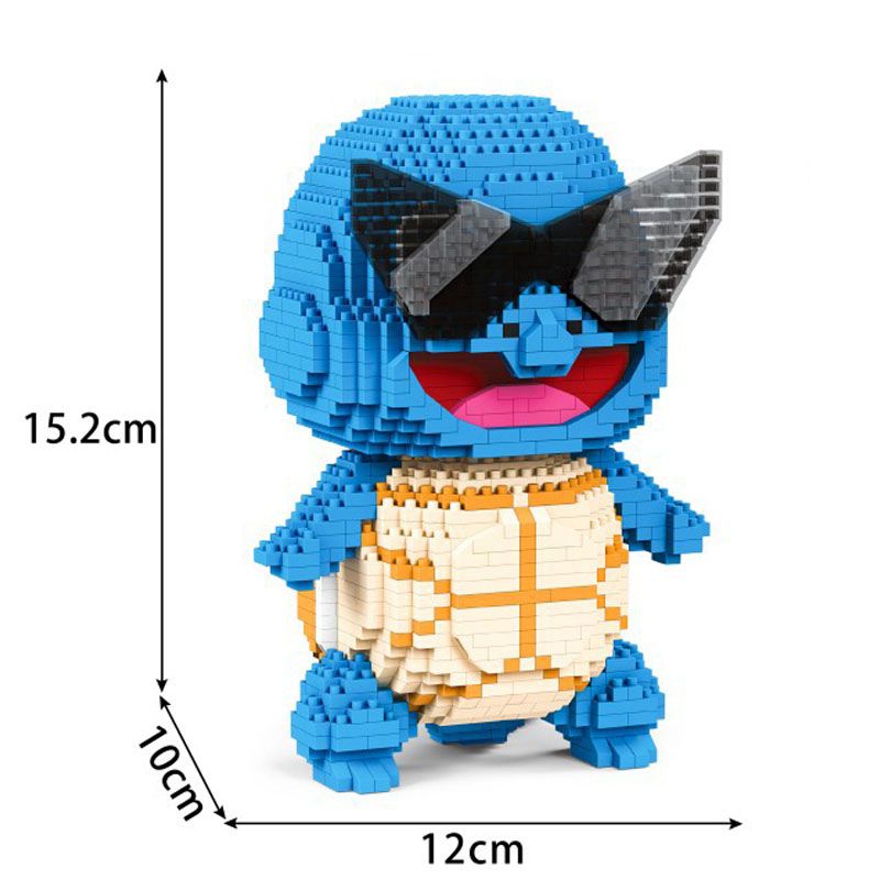 Pokemon Mini Building Blocks Squirtle Micro Brick Figures Assembly Toys