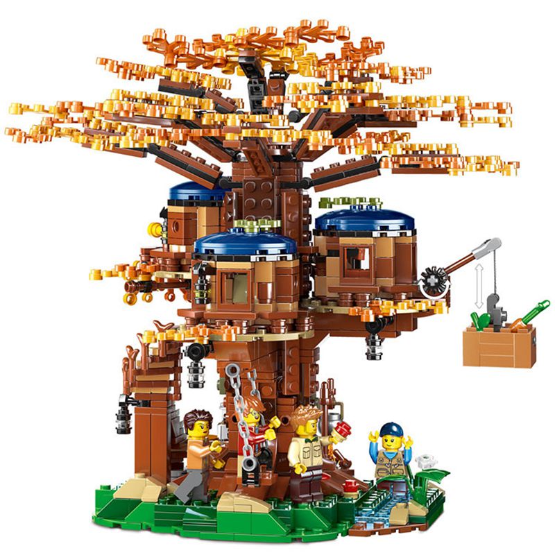 House Tree Ideas Building Blocks Bricks Toys For Boys Kids Gifts 1013PCS