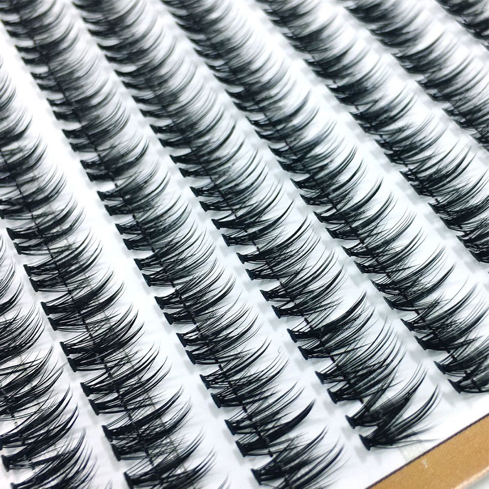 (8MM) False Eyelashes Individual Lash Clusters DIY Eyelash Extension Kit At Home Lash Extension Supplies for Beginners Multi-Length Curl Natural Look 8-16mm