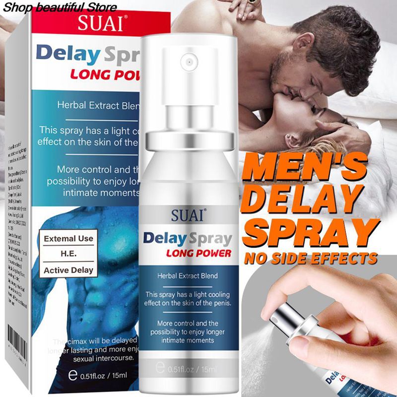 Delay Spray Long Power Strong Lasting 60 Minutes Penis Enlargement Prevent Premature Ejaculation Oil Male Sex Delay Products