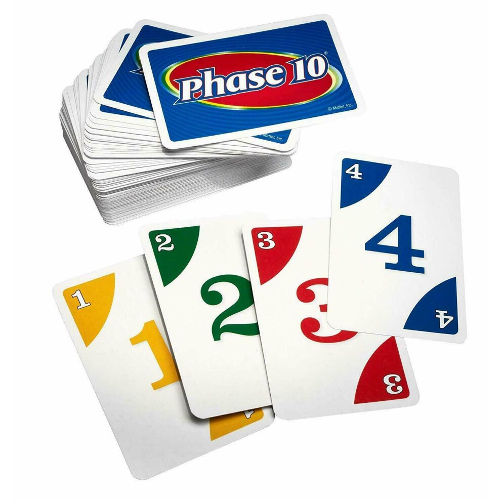 Phase 10 Card Game From Uno A Rummy Mattel Family Fun Children Friends
