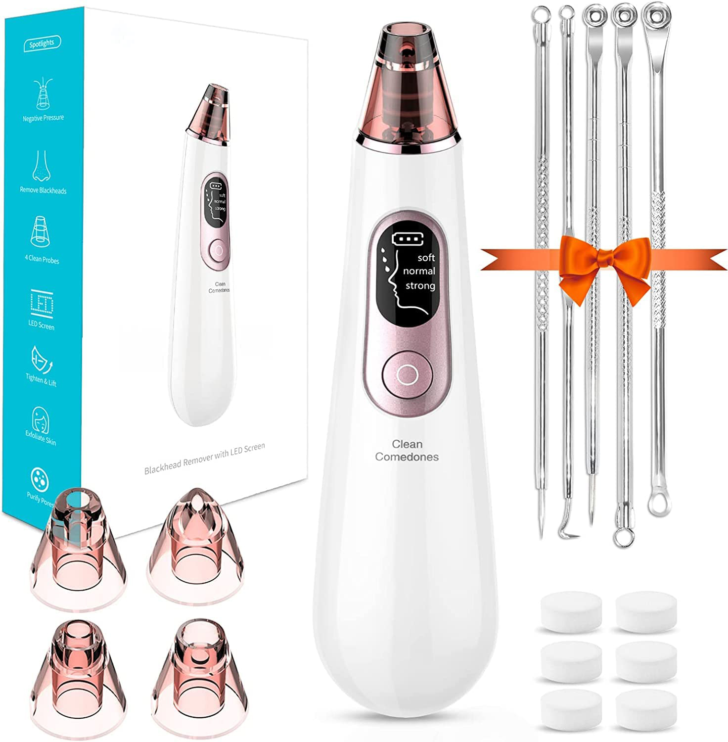 Blackhead Remover Vacuum Electric Pore Suction Remover Tools Acne Comedone Extractor Tool