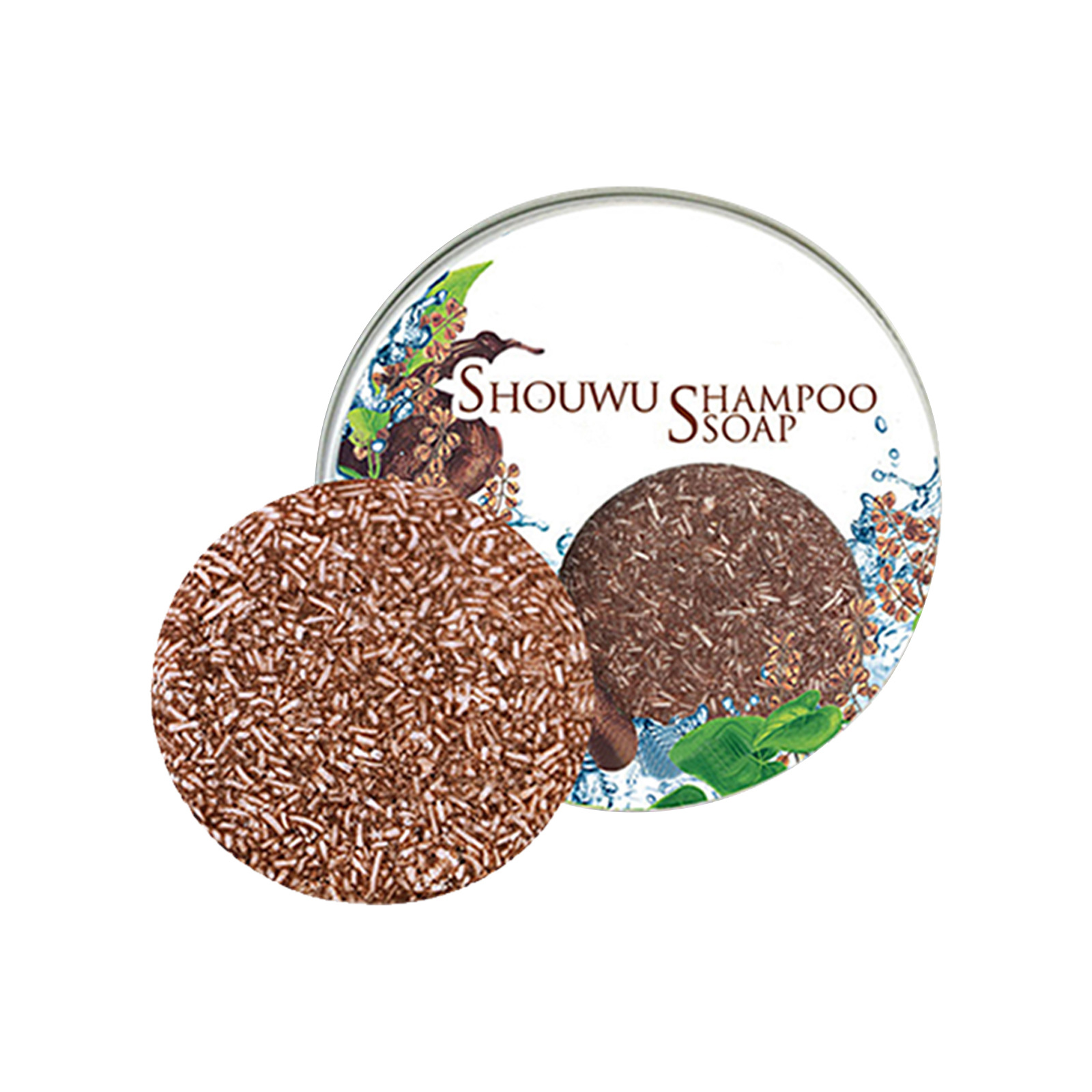 Hair Shampoo Soap Darkening Shampoo Bar Polygonum Multiflorum Nourishing Hair Root Essential Oil Natural Plant Soap 60g