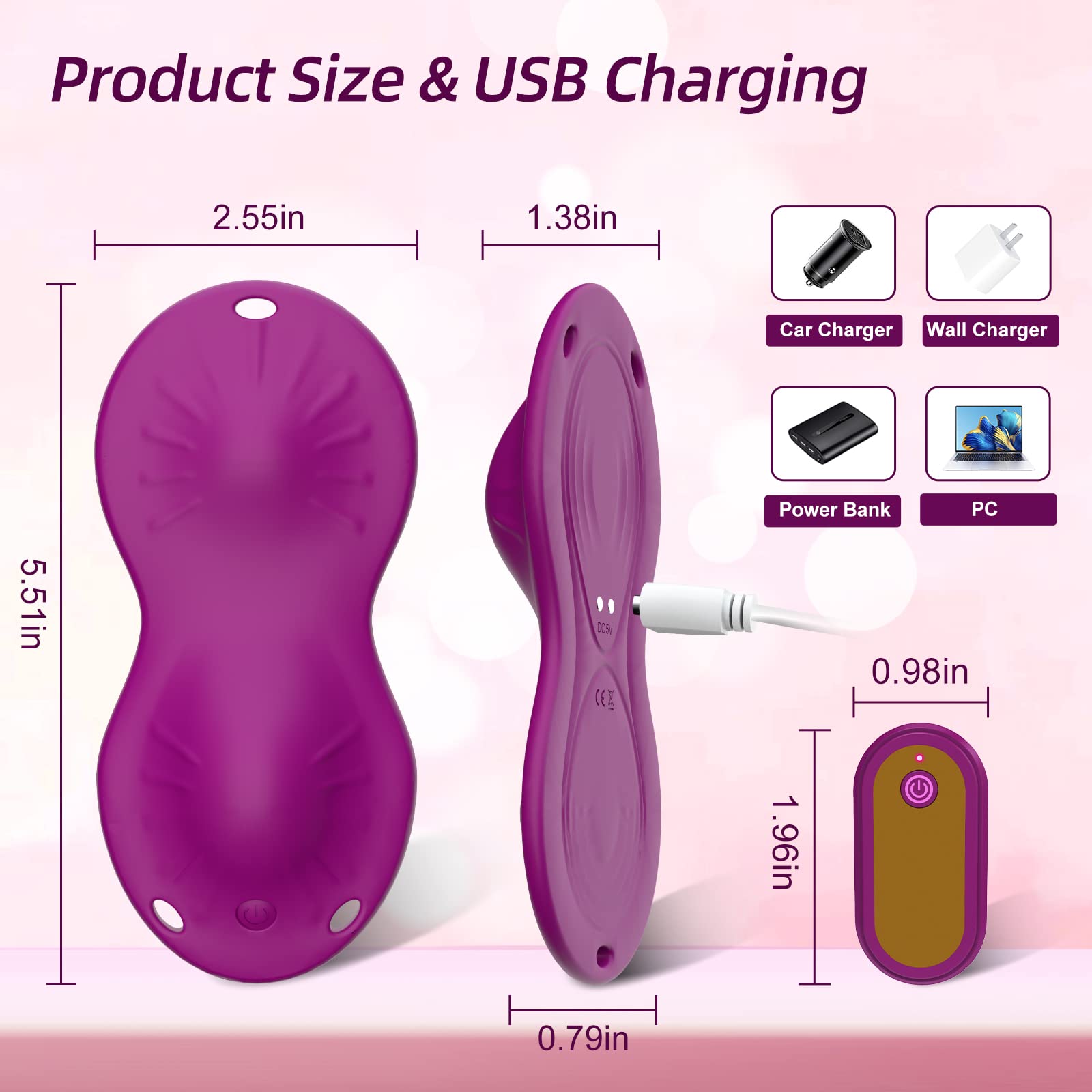Wearable Panty Vibrators Sex Adult Toys Mini Vibrator Modes Panties Clit Stimulator Dildos Massager for Beginner Couples Women with 10 Vibration