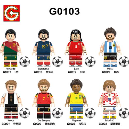 World Cup Football Team Building Block Minifigure Building Kit Figure Toy Kids Toy Gift