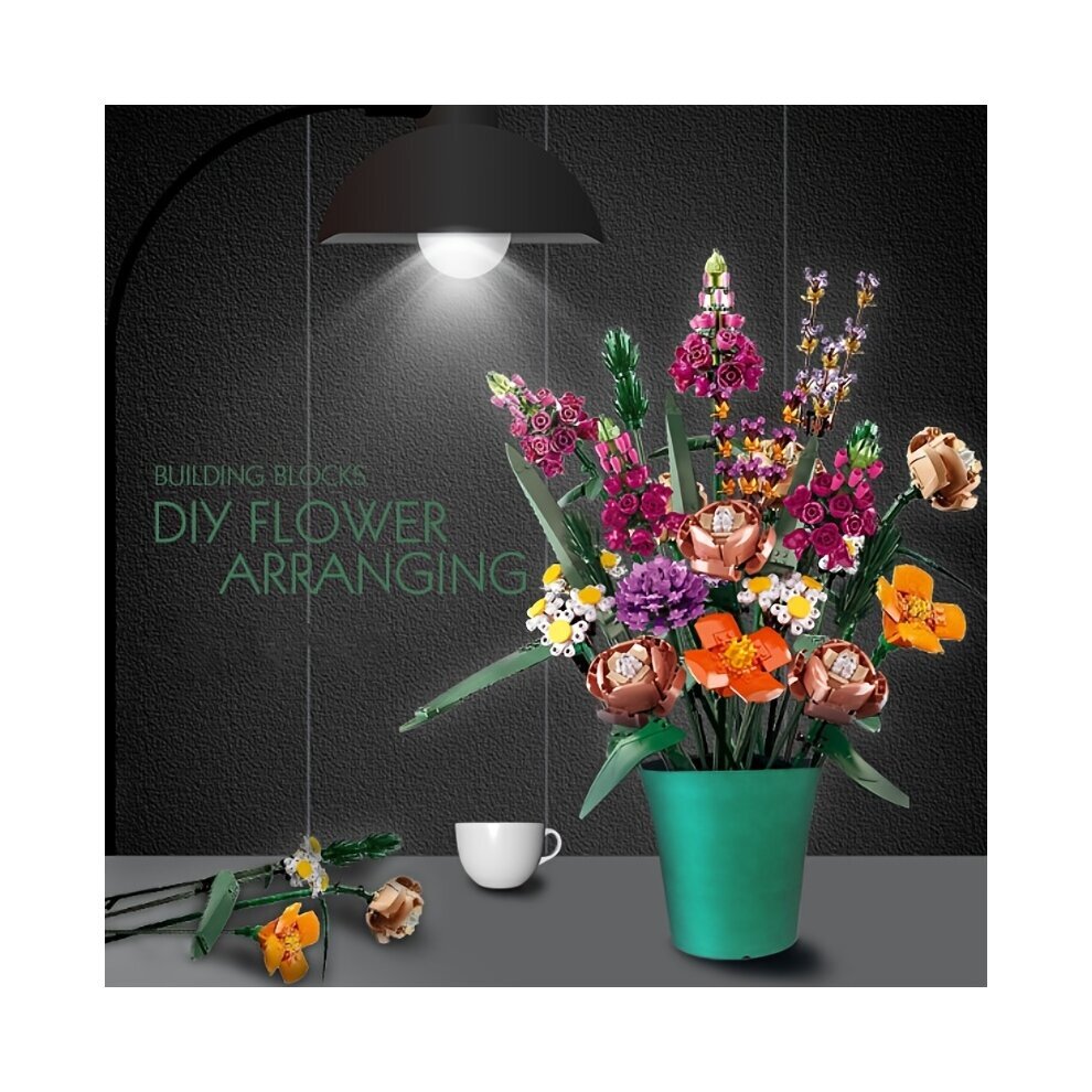 Creator Expert Flower Bouquet 10280 Flower Building Blocks Flower Bouquet Decoration Toys Fit Lego
