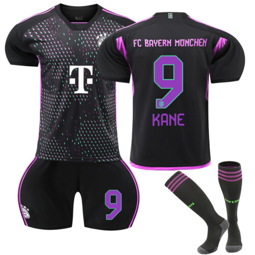 Football Kits for Kids Bayern Away Shirt No. 9 Kane Jersey Set Football Shirts Football Jersey Soccer Jerseys Gifts for Boys Girls