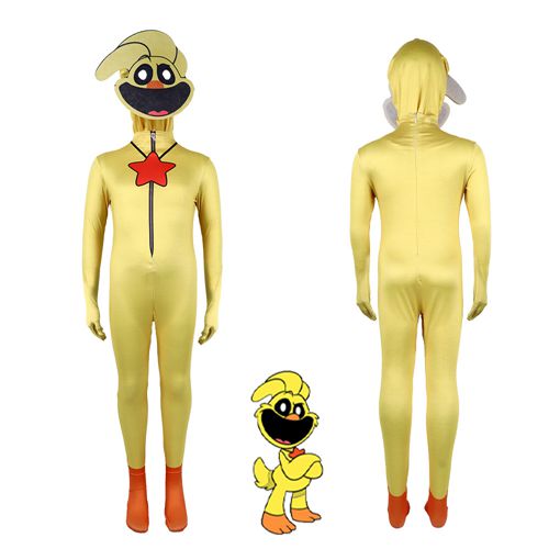 Kickinchicken Smiling Critters Figures Cosplay Costume Halloween Party Dress up With Head Cover