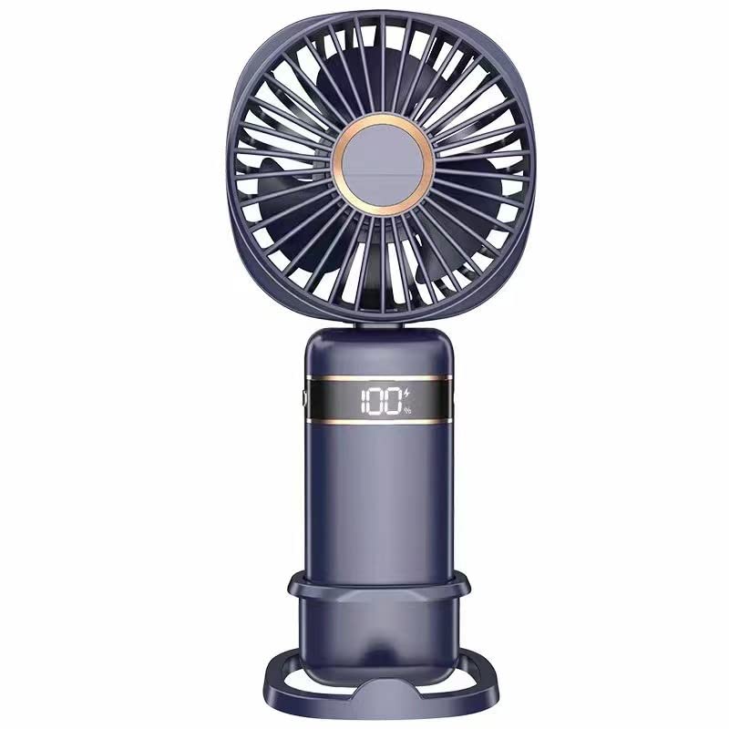 Mini Fan Handheld with 5 Speeds Rechargeable Personal Electric Fan for Home Office Bedroom Outdoor Travel