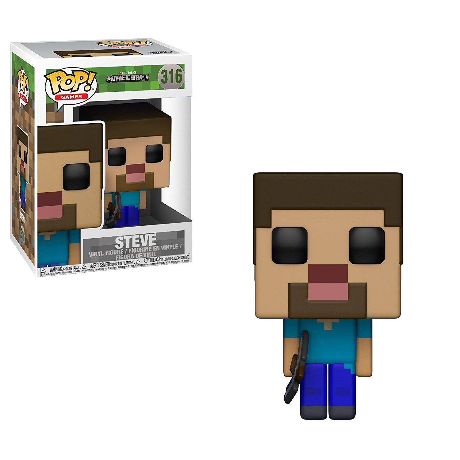 Funko Pop Minecraft Creeper Diamond Steve Figures Diamond Steve