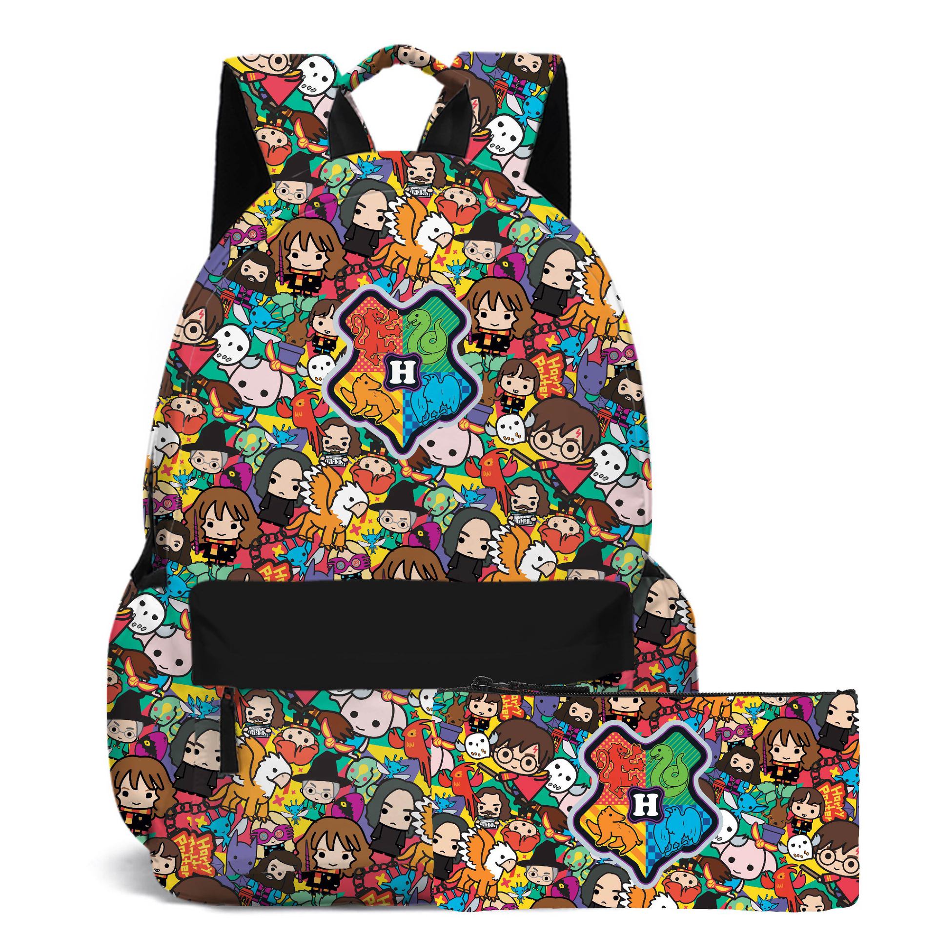 (Backpack) Harry Potter School Bag Backpacks For Girls Boys Large Rucksack For School Travel Gifts For Boys Girls Teenagers