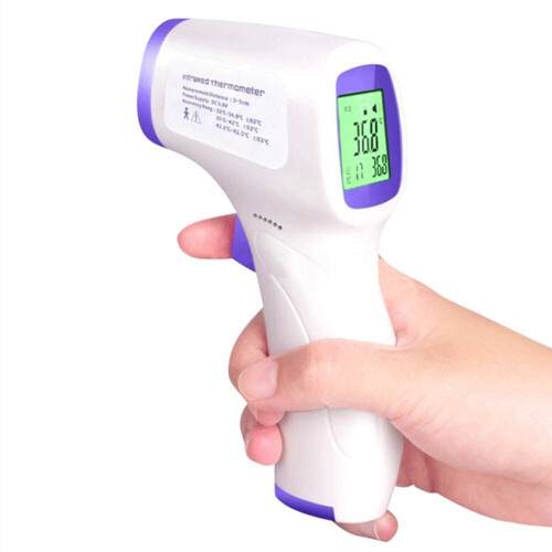 Front Thermometer Non Contact Portable Infrared Thermometer Accurate Instant Readings Suitable for Children Adults Food etc Purple