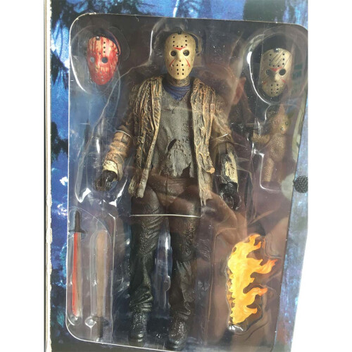 NECA Horror Freddy VS Jason Action Figure 7 Jason Voorhees Deluxe Toy Gift Set