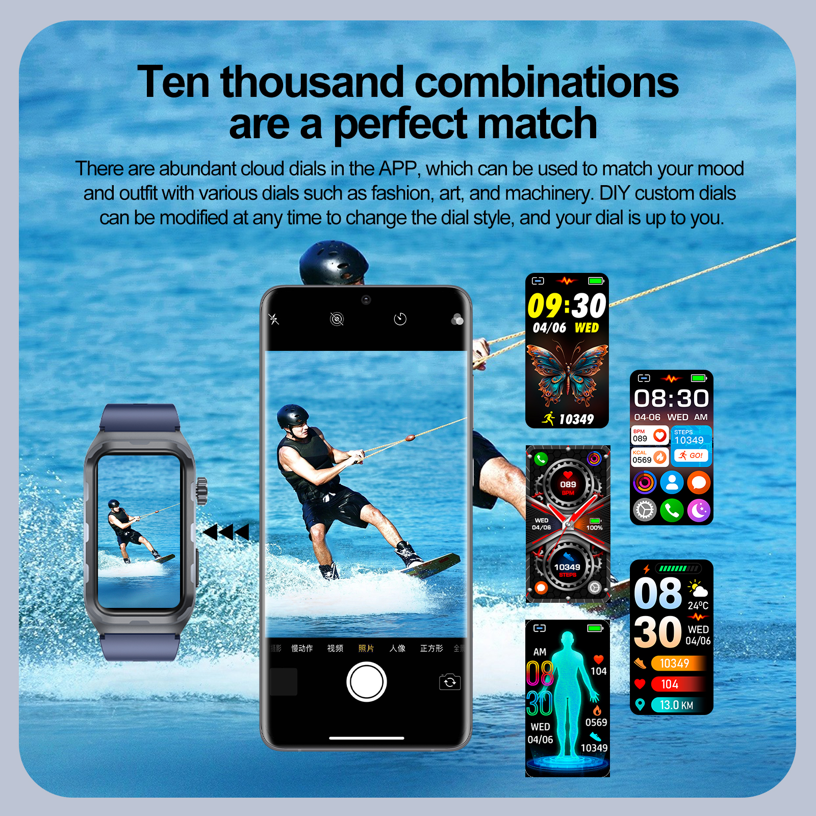 Blood Glucose Monitor Health Smart Watch Men ECG PPG Blood Pressure Measurement IP68 Waterproof Sports Fitness Tracker Heart Rate Women Smartwatch For Android IOS