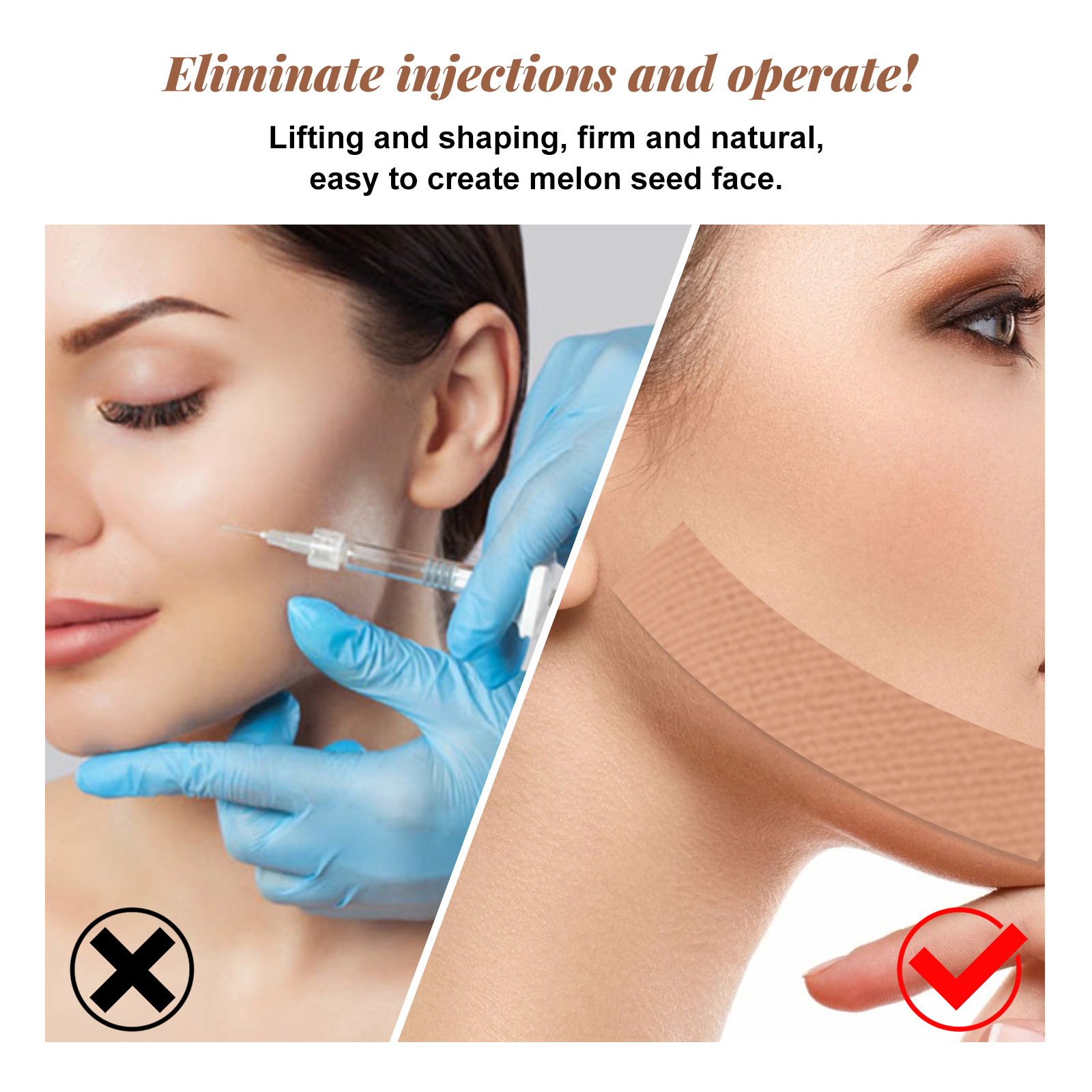 EELHOE  Facial Fixed Tape Anti Sagging Kinesiology Tape for Face Muscle Lift Up Beauty Wrinkle Face Tapes 5M