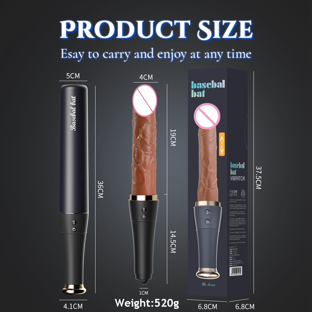 (Vibrating) Realistic Thrusting Dildo AV Vibrator for Women Vagina Anal Stimulator Heating Penis Auto Telescopic G Spot Masturbator Adult Sex Toys for Couple