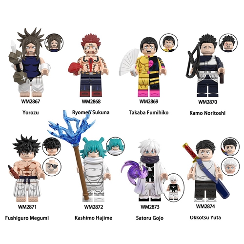Anime Jujutsu Kaisen Ryomen Sukuna Noritoshi Kamo Fumihiko Takaba Cosplay Piece Together Garage Kits Toys Figurine Model Gift
