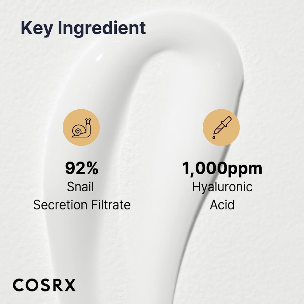 COSRX Advanced Snail 92 All in one Cream, 3.53 oz/100g | Moisturizing Snail Mucin Secretion Filtrate 92 Deep & Intense Hydration, Korean Skin Care