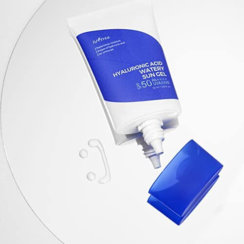 ISNTREE Hyaluronic Acid Watery Sun Gel 50ml 1.69 fl.oz 50+ PA++++ | Replenishes moisture | 8 types of hyaluronic acid | No whitecast