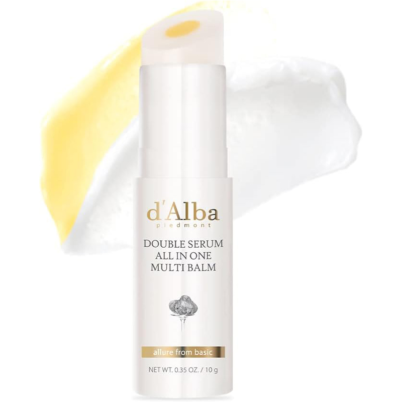 dAlba Italian White Truffle Double Serum 10g All-in-one Multi Balm Treatment Moisture Fine Lines Fading Dry Sensitive Skin Glowy Serum Stick Korean Skincare