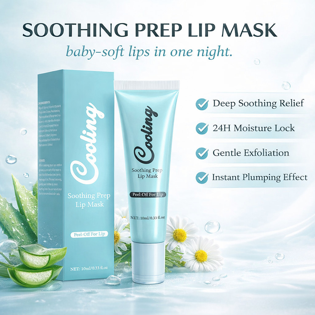 Soothing Lip Pre Treatment Mask For Dry Chapped Lips Daily Moisturizing And Protective Base 10ml