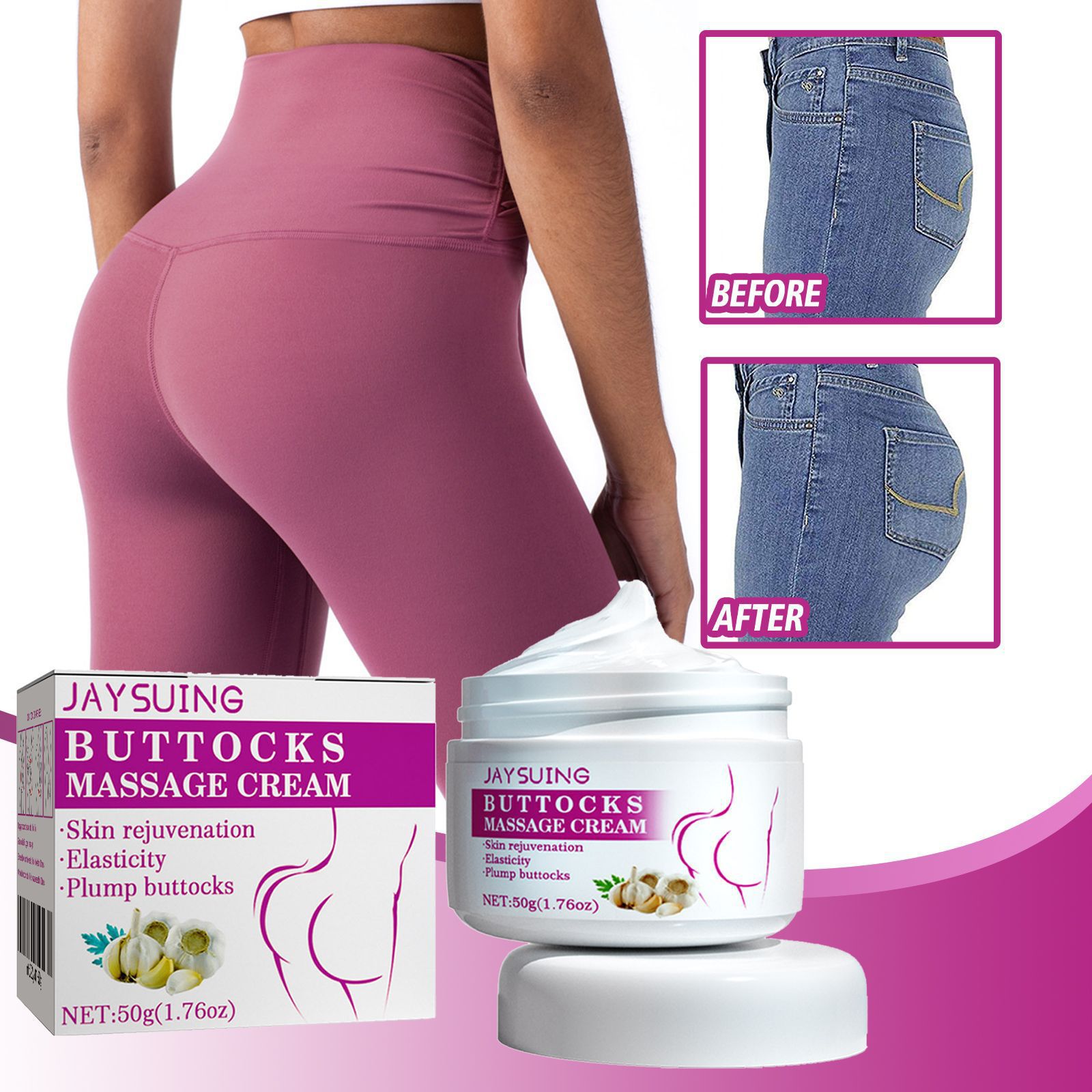 Buttock Firming Cream Moisturizing Nourishing Peach Hip Sculpting For Daily Skin Care Smoothing And Toning