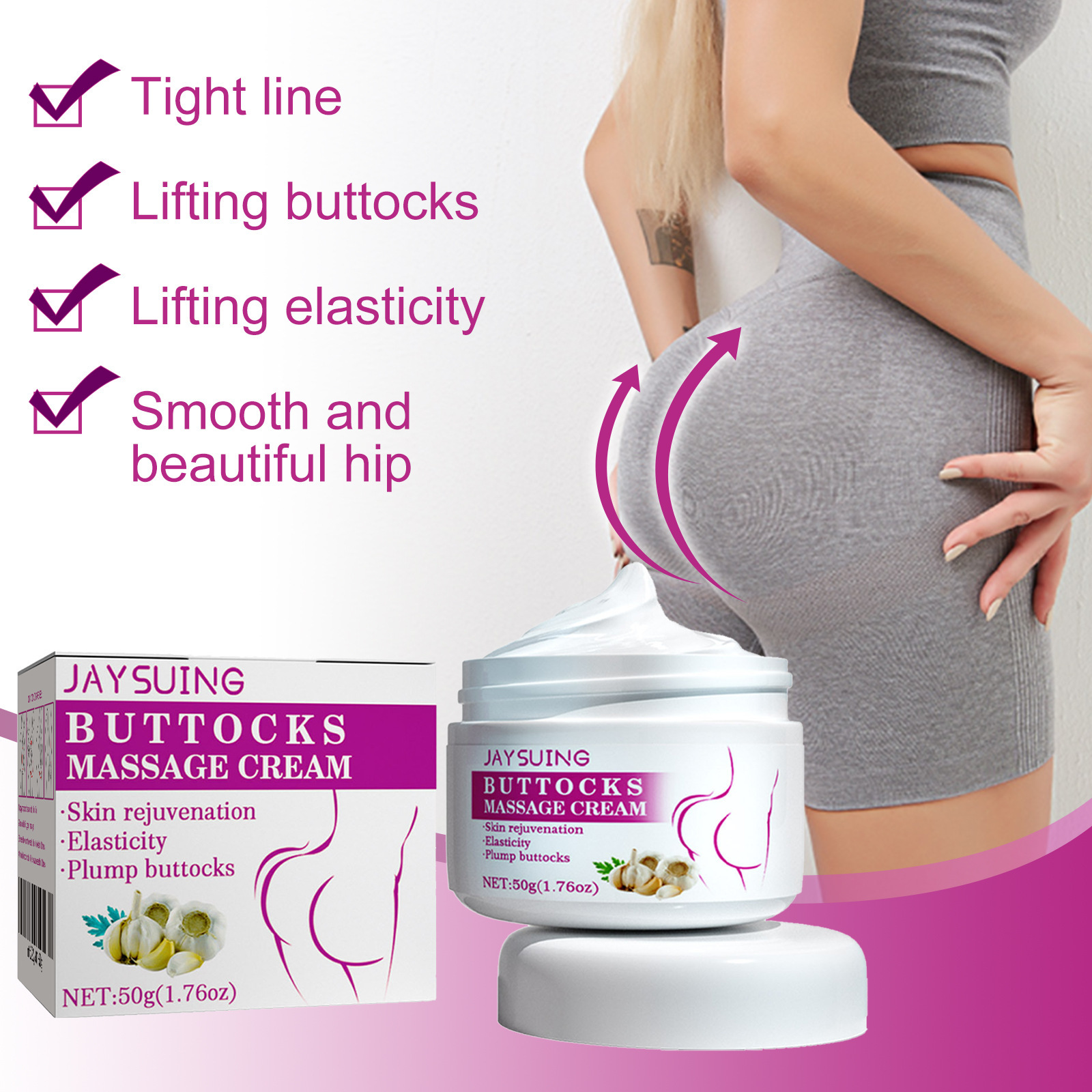 Buttock Firming Cream Moisturizing Nourishing Peach Hip Sculpting For Daily Skin Care Smoothing And Toning