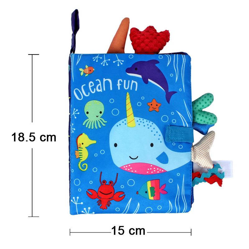 (rabbit) New Baby Rattles Mobiles Toy Soft Animal Cloth Book Newborn Stroller Hanging Bebe Early Learning Educate Baby Toys Kids Gifts