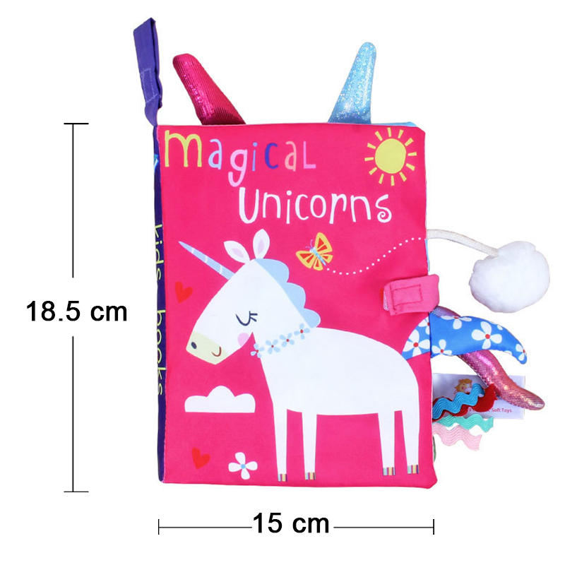 (rabbit) New Baby Rattles Mobiles Toy Soft Animal Cloth Book Newborn Stroller Hanging Bebe Early Learning Educate Baby Toys Kids Gifts