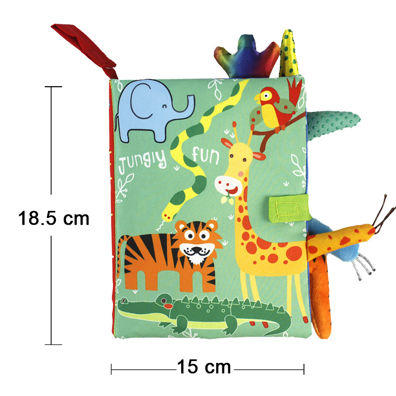 (rabbit) New Baby Rattles Mobiles Toy Soft Animal Cloth Book Newborn Stroller Hanging Bebe Early Learning Educate Baby Toys Kids Gifts