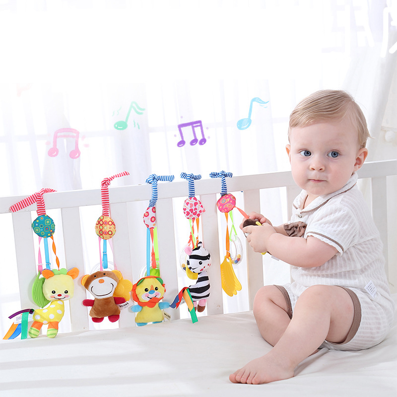(lion 799) New Baby Rattles Bell Toy Stroller Mobile Infant Rattle Animal Speelgoed Pendant Crib Bed Teether Hanging Toy Newborn Gifts