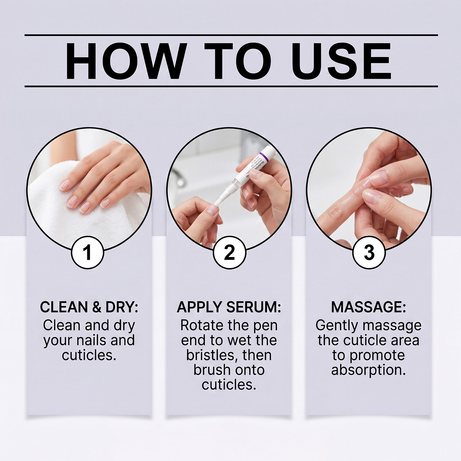 Moisturizing Nail Care Pen Nourish Gentle Protect Portable Nutrient Liquid Hand Manicure Skin Surface Nail Texture Daily Beauty