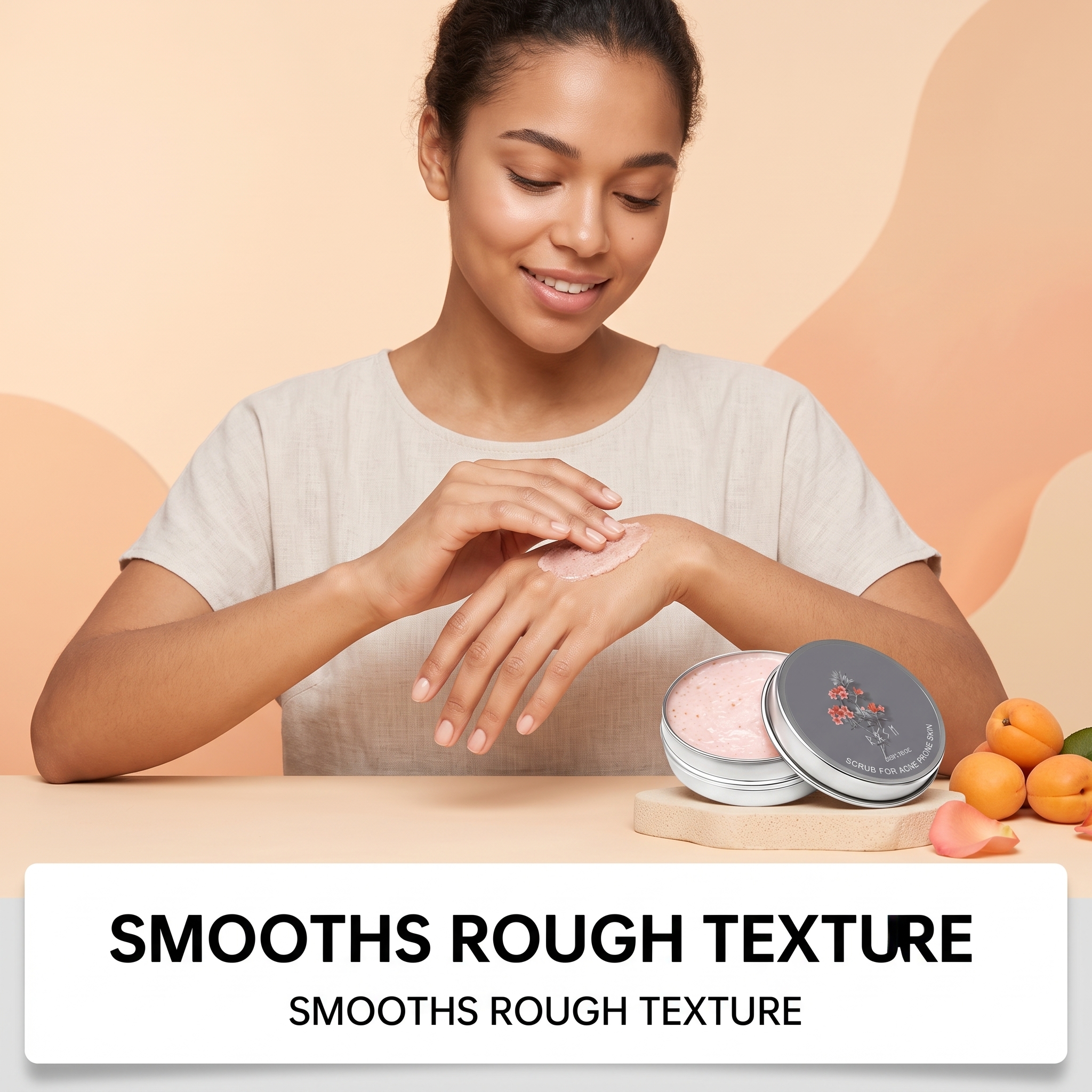Facial Scrub Deep Clean Skin Soft Refreshing Smooth Moisturizing Exfoliate Pore Care Gentle Delicate Face Dirt Remove