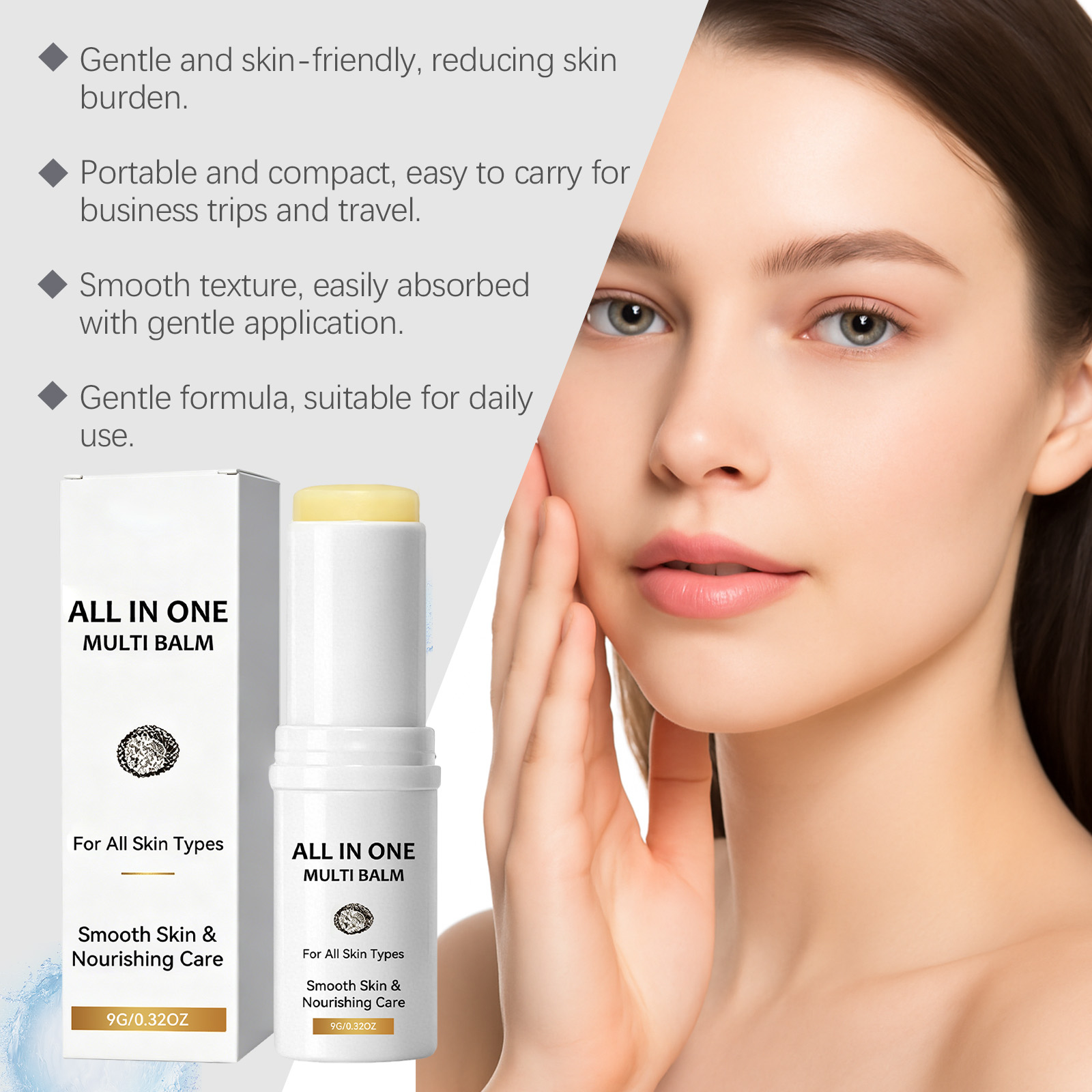 Multi Effect Moisturizing Stick Hydrating Soft Mild Smooth Delicate Daily Gentle Care Facial Skin Treatment