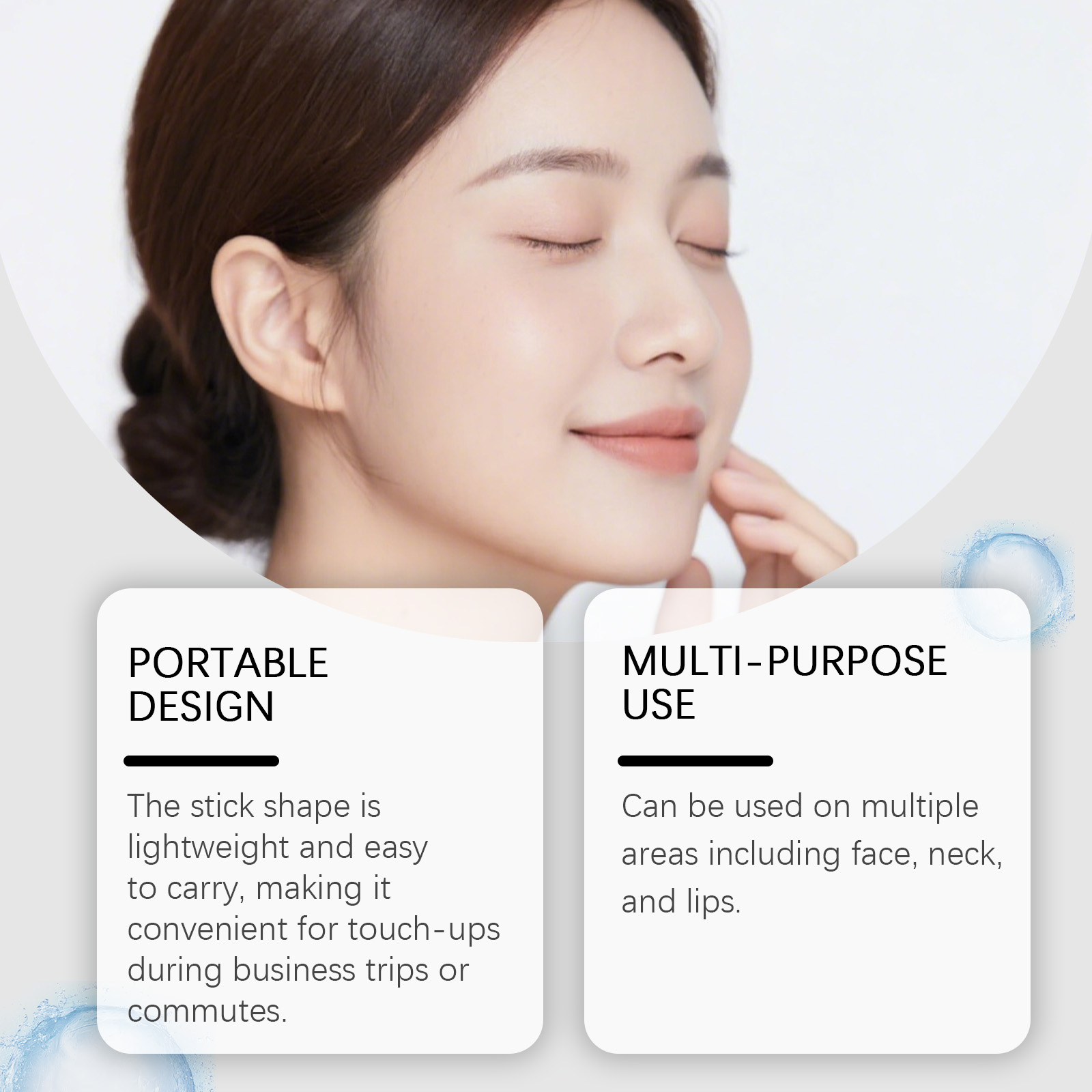 Multi Effect Moisturizing Stick Hydrating Soft Mild Smooth Delicate Daily Gentle Care Facial Skin Treatment