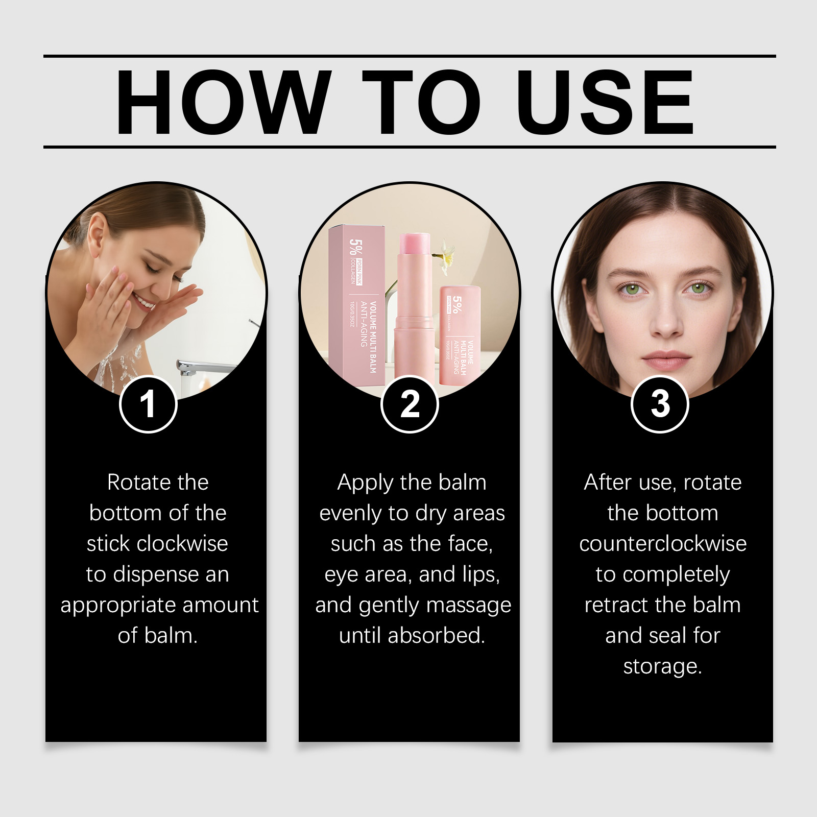 Multi Effect Moisturizing Stick Hydrating Soft Mild Smooth Delicate Daily Gentle Care Facial Skin Treatment