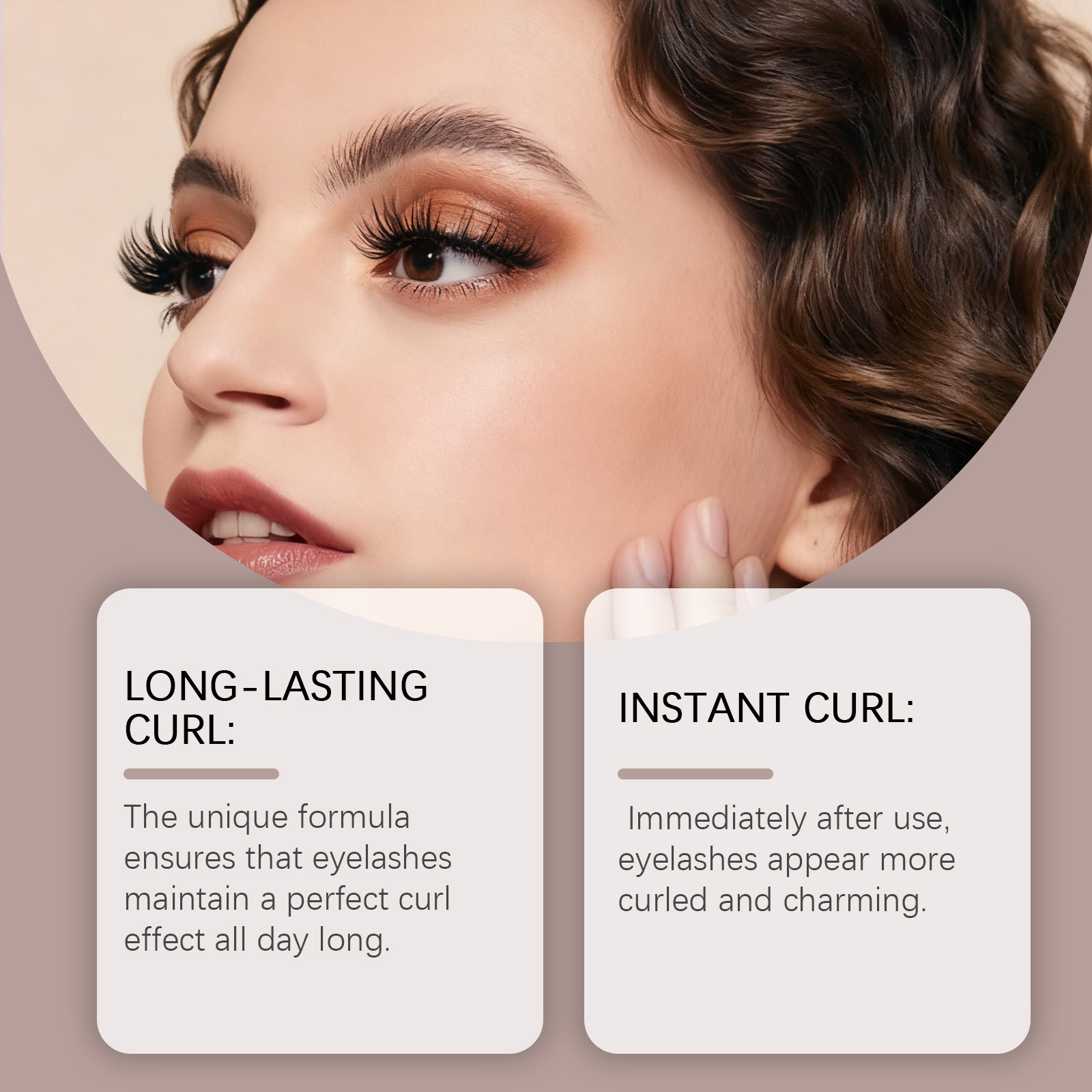 Curling Mascara Natural Curved Light Silky Texture Anti Smudge Anti Fade Daily Portable Makeup Cosmetic