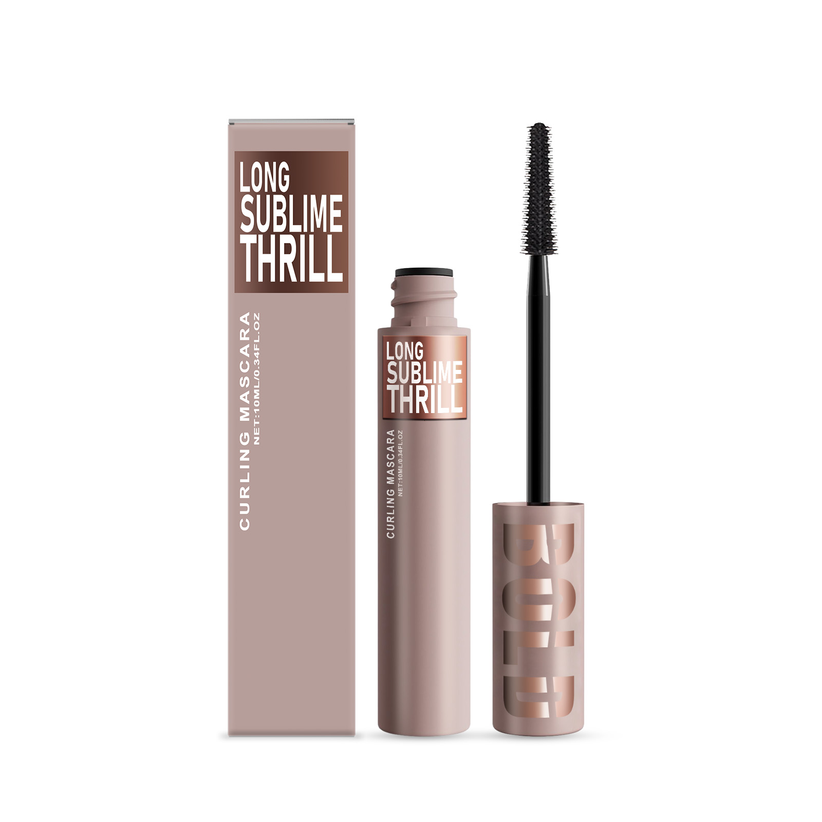Curling Mascara Natural Curved Light Silky Texture Anti Smudge Anti Fade Daily Portable Makeup Cosmetic