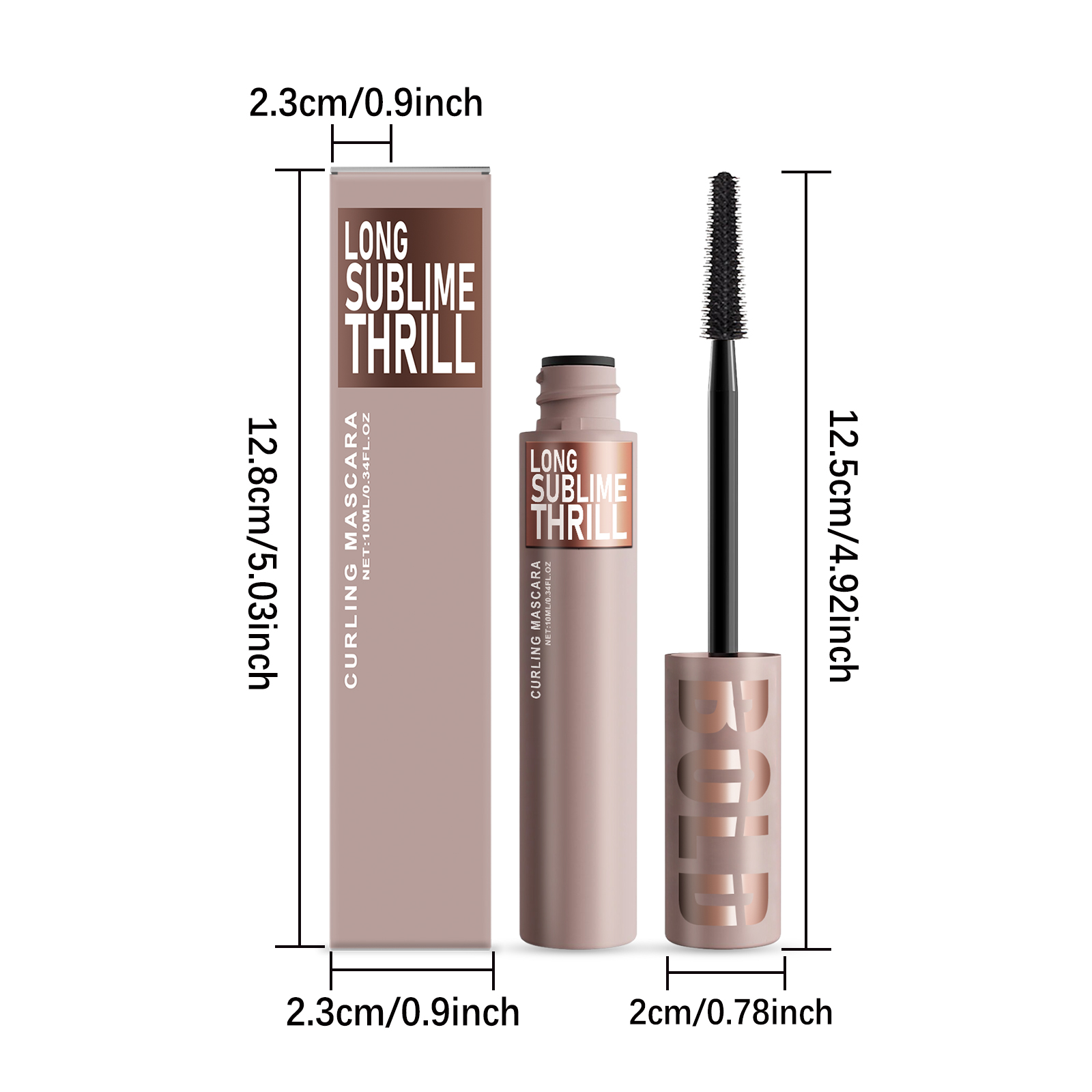 Curling Mascara Natural Curved Light Silky Texture Anti Smudge Anti Fade Daily Portable Makeup Cosmetic