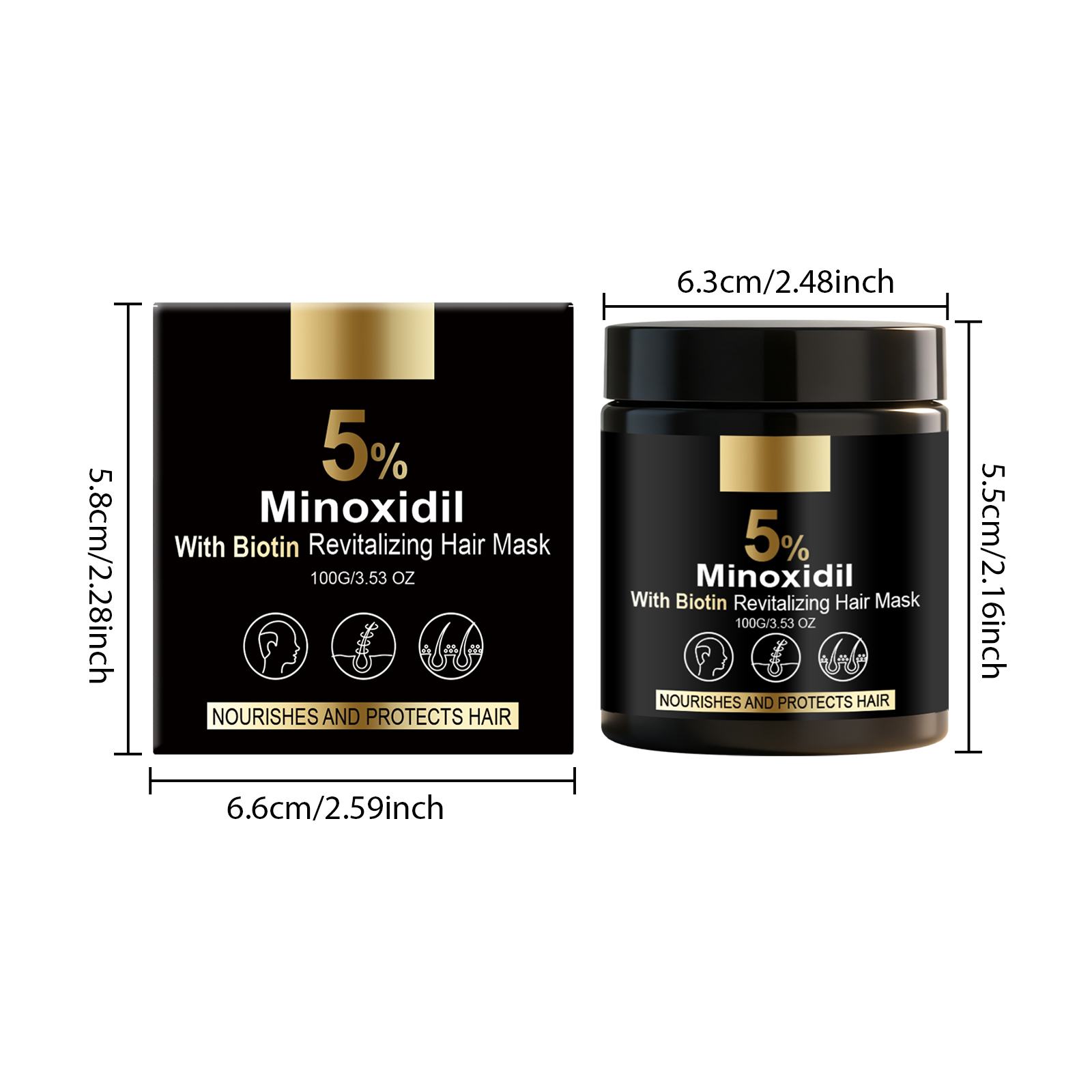 Biotin Nourishing Hair Mask Repair Soft Moist Strengthen Shine Mild Hydrate Smooth AntiDry Damaged Perm Fine Split Hair