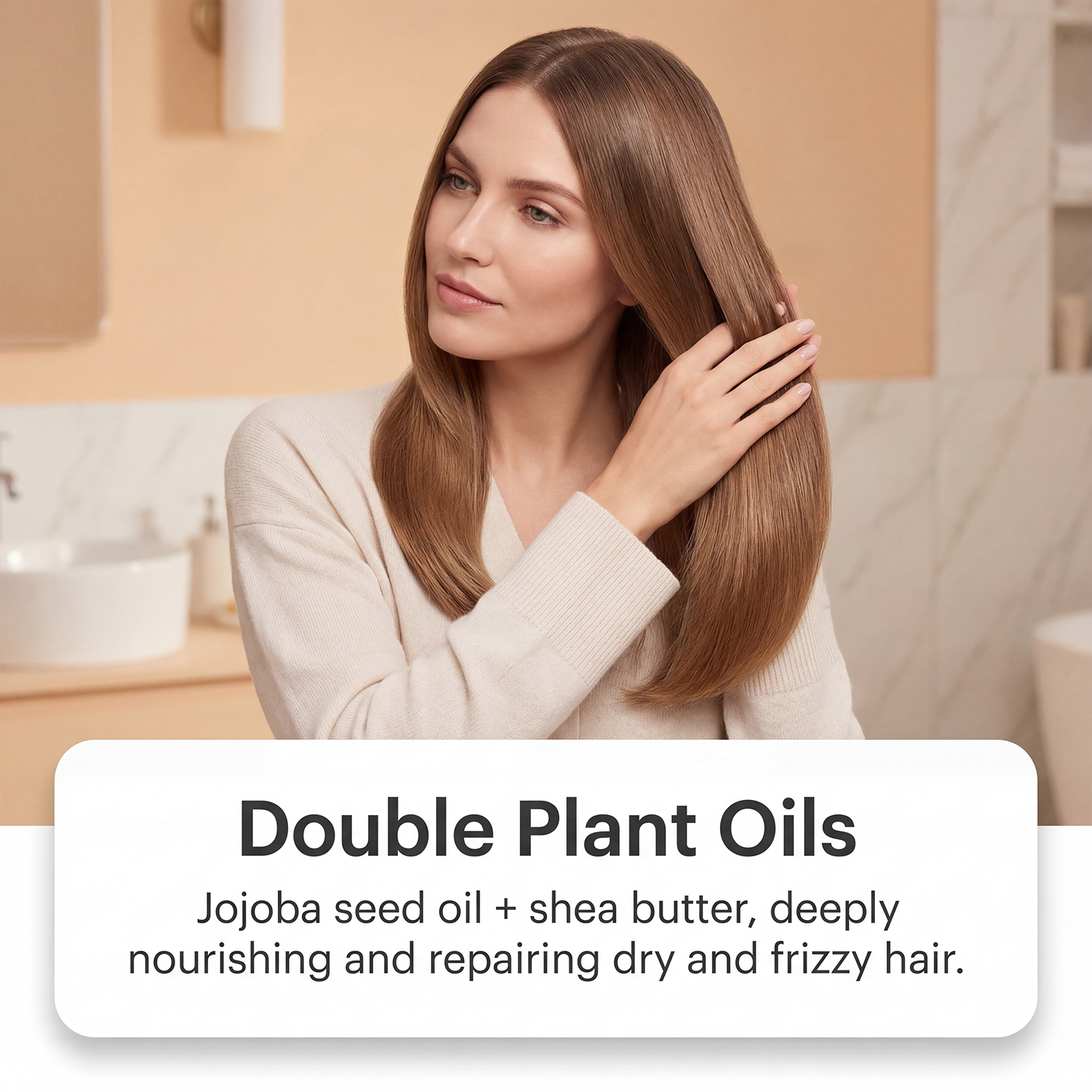 Biotin Nourishing Hair Mask Repair Soft Moist Strengthen Shine Mild Hydrate Smooth AntiDry Damaged Perm Fine Split Hair