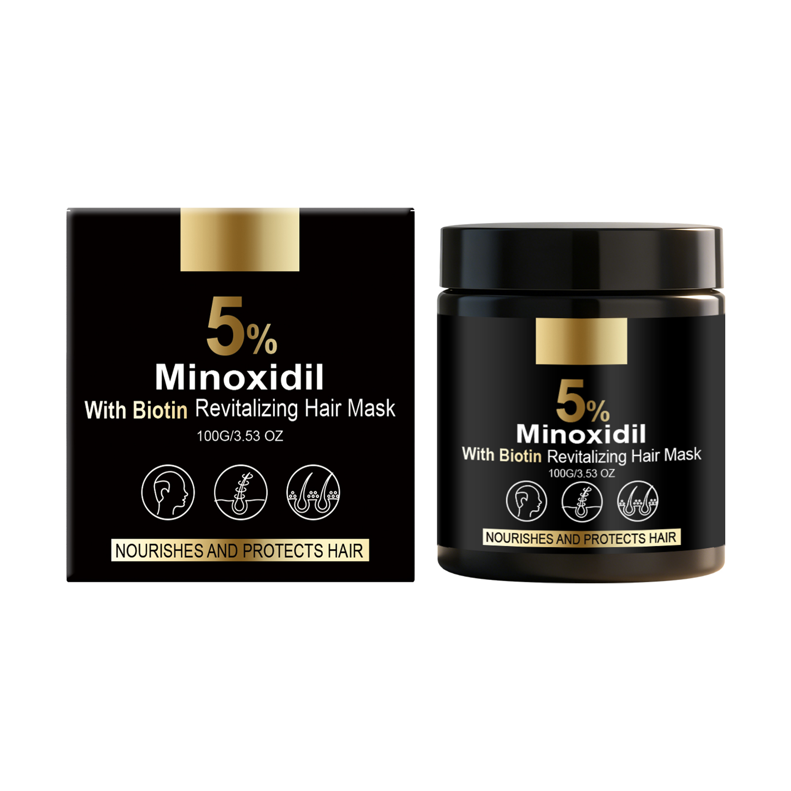 Biotin Nourishing Hair Mask Repair Soft Moist Strengthen Shine Mild Hydrate Smooth AntiDry Damaged Perm Fine Split Hair